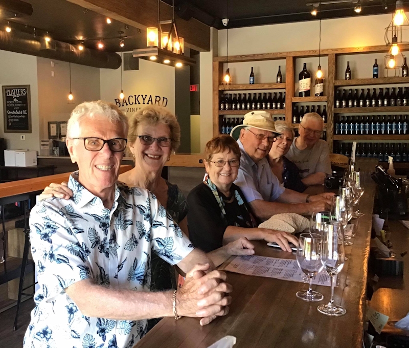 the gang at Backyard Vineyards